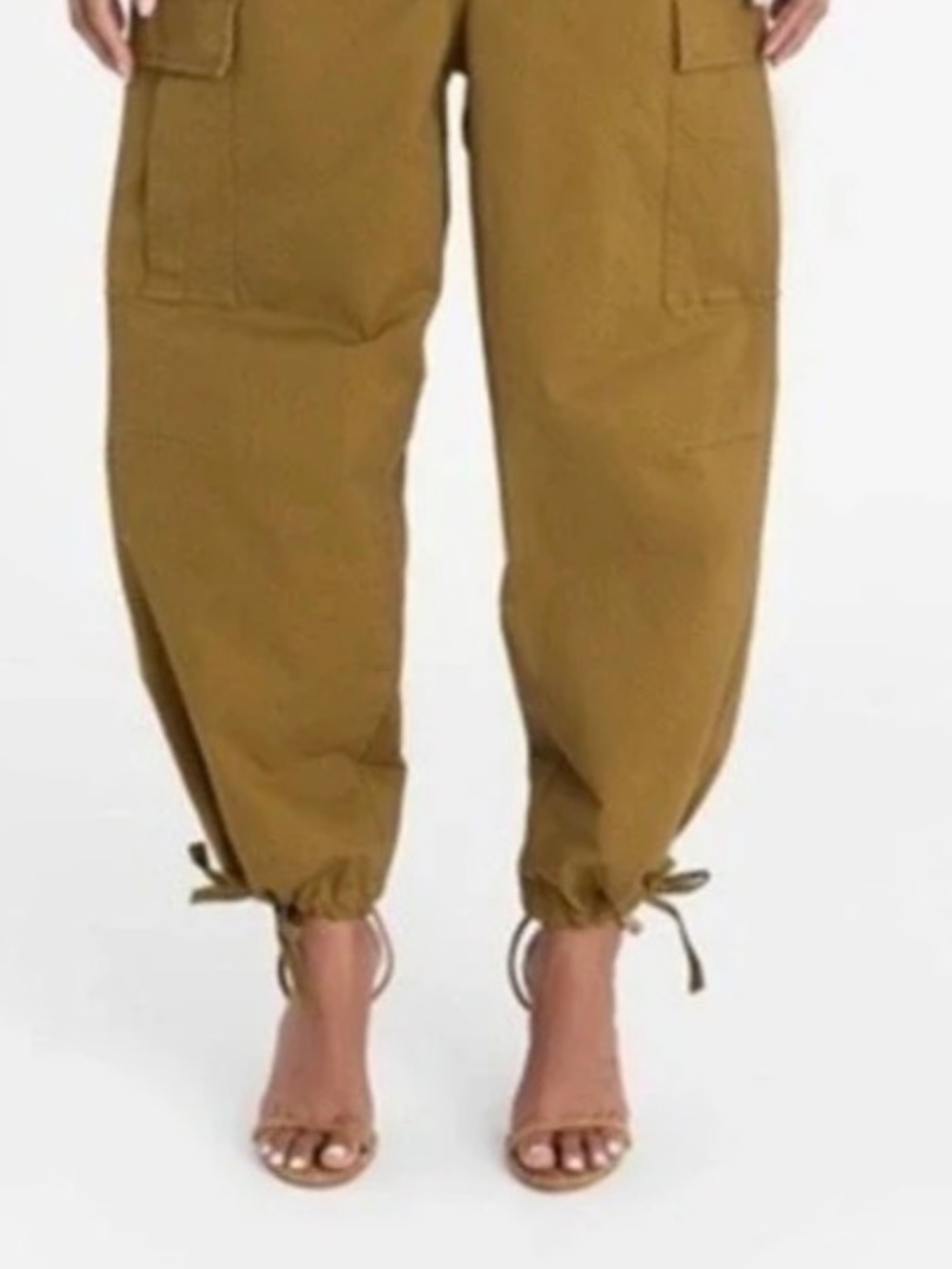 KBB by KAHLANA x Target M Medium Mid-Rise Straight Leg Cargo Jogger Tan Pant - Picture 3 of 4
